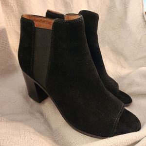 Black Frye Open Toe Booties Size 9